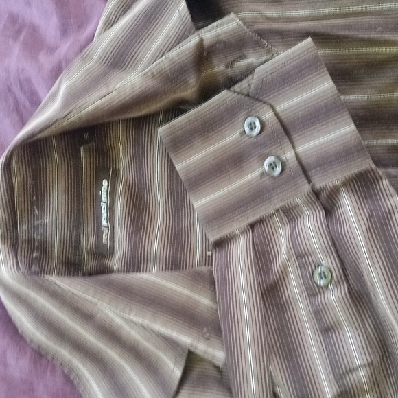 Brown and cream stripped classic Size small. - Picture 2 of 3